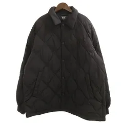 ユニクロ UNIQLO パフテック キルティング ジャケット ブルゾン 中綿 ナイロン 黒 ブラック XL 大きいサイズ