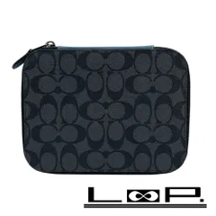 コーチ ■未使用■ 小物入れ アクセサリー コスメ ボックス ケース シグネチャー PVC グレー 【366116】1