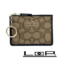 コーチ ■新同■ シグネチャー コイン カード ケース フラグメント 財布 ウォレット キャンバス ブラウン 【542862】8