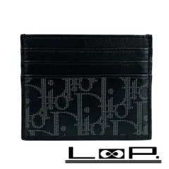 ディオール ■未使用■ オブリーク ギャラクシー カードホルダー カードケース 名刺入れ レザー ブラック 【558047】5