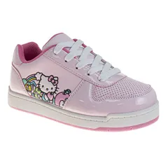 アニメキャラクター レディース シューズ スニーカー レース Licensed Character Hello Kitty Little Kids Girls LaceUp Fashion Sneakers Pink ピンク