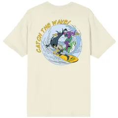 アニメキャラクター メンズ トップス Tシャツ グラフィック Licensed Character Mens Batman 66 Catch The Wave Graphic Tee Off White オフホワイト