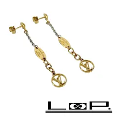 ルイヴィトン ■未使用■ ロゴマニア ロング ピアス アクセサリー ゴールド GP M68076【554629】12