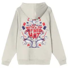 アニメキャラクター メンズ トップス Tシャツ パーカー グラフィック Licensed Character Mens Dr Suess The Cat In The Hat With A Tip Of His Hat Graphic Hoodie Off W