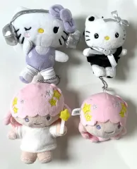 ハローキティ キティ リトルツインスターズ ララ ぬいぐるみ キーホルダー セット 4個