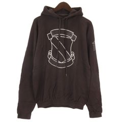 ナンバーナイン NUMBER (N)INE タグ付き エンブレム ダメージ スウェット パーカー ブラウン系 2