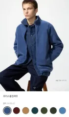 ユニクロ フリースフルジップアップジャケット ブルー