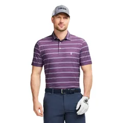 アイゾッド メンズ トップス Tシャツ ポロシャツ Mens IZOD Swingflex Elite Golf Short Sleeve Polo Purple Stripe パープル