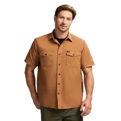 キャタピラー メンズ トップス Tシャツ Mens Caterpillar Utility Short Sleeve Shirtawny Brown ブラウンのサムネイル