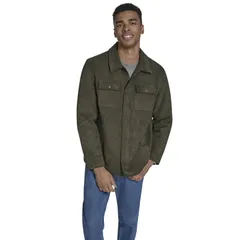 ドッカーズ メンズ アウター ジャケット・ブルゾン スエード Mens Dockers Microsuede Shacket Forest Night フォレストのサムネイル