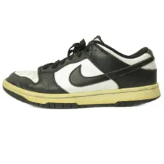 ナイキ NIKE ダンク DUNK LOW RETRO パンダ スニーカー シューズ ローカット レザー US9 27.0cm 黒 白 ブラック ホワイト DD1391-100 0309