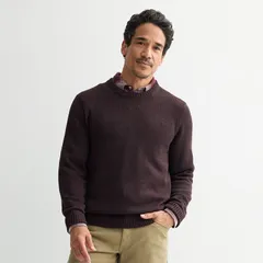 ソノマ メンズ アウター ニット・セーター クルーネック Mensonoma Goods For Life Knit Crewneck Sweater Burgundy Marl マールのサムネイル