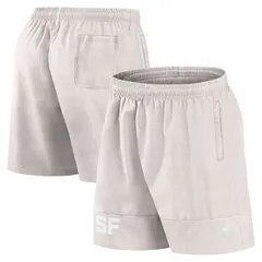 【送料無料】 ファナティクス メンズ ハーフパンツ・ショーツ ボトムス Mens Fanatics Cream San Francisco 49ers Elements Shorts 49r Beige