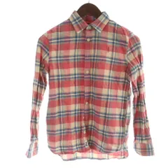 ポロ ラルフローレン POLO RALPH LAUREN シャツ ピンク 青 ブルー チェック柄 レギュラーカラー 長袖 10 140cm /KW ■GY58