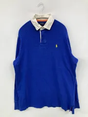 Polo Ralph Lauren ポロラルフローレン ポロシャツ L ブルー 無地 ワンポイント 長袖