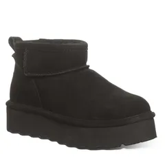 ベアパウ レディース シューズ ブーツ・レインブーツ スエード Bearpaw Retro Shorty Womensuede Winter Boots Black ブラック