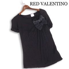 極美品 RED VALENTINO バックリボン 半袖カットソー ブラック - メルカリ