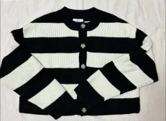 ザラ ストライプ カーディガン