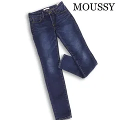 MOUSSY マウジー WF Rebirth embroidery SKINNY★ ストレッチ スキニー デニム パンツ ジーンズ Sz.25 レディース 日本製