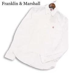未使用 イタリア製★ Franklin & Marshall フランクリン＆マーシャル 長袖 BD オックスフォード シャツ Sz.S メンズ 白のサムネイル