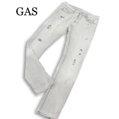 GAS ガス 通年 【ANDERS SLIM】 ダメージ&USED加工★ ストレッチ スキニー デニム パンツ ジーンズ Sz.31 メンズ