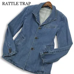 RATTLE TRAP メンズビギ 通年 USED加工★ デニム スタンドカラー ジャケット Sz.M メンズ