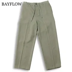 23SS★ BAYFLOW ベイフロー 通年 UMW★ テーパード イージー スラックス パンツ Sz.4 メンズ