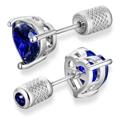 【新品】 [DuoDiner]ピアス つけっぱなし 誕生石 ピアス レディース ハートサージカルステンレス 金属アレルギー対応 誕生日プレゼント (6mm, 9月)