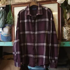 90s アメリカン ヴィンテージ シャツ チェック柄 ヘビー フランネル ワークシャツ レッド フランネル xxl