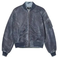 STUSSY ダイド ナイロン ブルゾン ネイビー L