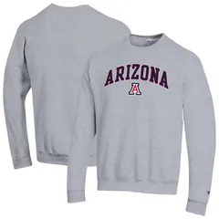 チャンピオン メンズ トップス Tシャツ スウェット ロゴ MensChampion Heather Gray Arizona Wildcats Arch Over Logo Pullover Swe