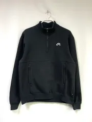 ナイキ SB ユニセックス ハーフジップ 起毛 スウェット L _ ブラック