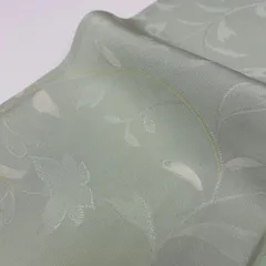 色無地 単衣 地紋おこし 唐草模様 紋無し 正絹 着物 MK-5609