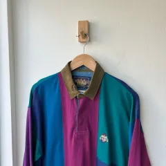 16301 - CHAPS Ralph Lauren カラーブロック ラグビーシャツ