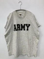 FRUIT OF THE LOOM フルーツオブザルーム Tシャツ/カットソー XL グレー 前面プリント ミドル丈 半袖 クルーネック(丸首)