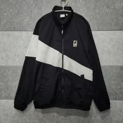 FILA フィラ メンズ コンフォートフィット フラグ ウィンドブレーカー ジャケット (サイズ 100)