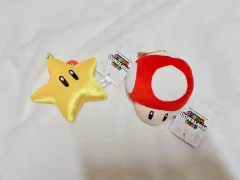 USJ ユニバーサル・スタジオ 星 きのこ ぬいぐるみ キーホルダー Nintendo WORLD マリオ