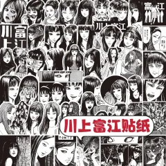 トミーエ 黒白ステッカー シール 72枚