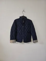 バーバリー キルティング ジャケット ネイビー チェック 12歳