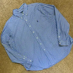 (2XL) POLO ポロラルフローレン ストライプシャツ クラシックフィット