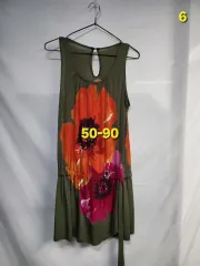 フラワー カーキ ONE PIECE 50-90