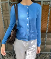 Brandy Melville ブランディー メルビル Zoe カーディガン ブルー