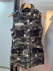 エゴイスト ヴィンテージ ミリタリー カモフラージュ 姉ギャルst マウンテンパーカー ベスト