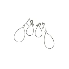 【新品】 【MUK公式】痛くないイヤリング レディース ニッケルフリー 人気 ダブルしずくフープループフィットイヤリング普段使い ジュエリー ギフト ファッション かわいい おしゃれ アクセサリー プレゼント