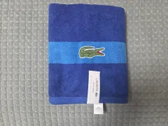 ラコステ バス タオル ブルー ストライプ 新品