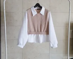 ミスホン レイヤード ブラウス