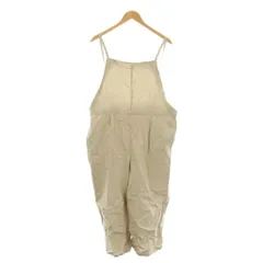 サマンサモスモス SM2 オーバーオール F ベージュ 無地 ノースリーブ ゆったりシルエット /LP ■GY60