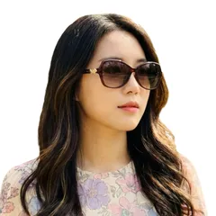 [kanaelun] レディース サングラス 眼鏡 軽量 UV 紫外線 ケース付き ジルコニア ファッション 女性用 カット おしゃれ トレンド (ブラウン) [ブラウン]