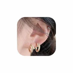 【新品】 AUTAKI ピアス レディース 人気 金属アレルギー対応 フープピアス 小さめ 開閉式 ジルコニア フープピアス 両耳 2個 小ぶり シンプル つけっぱなし ペア 女性 誕生日プレゼント 記念日 可愛い おしゃれ の日 贈り物 リングピアス プレゼ