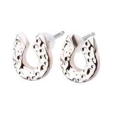 【新品】 LOKUMI ピアス サージカルステンレス316L 金属アレルギー対応 日本製 SUS316L ホースシュー 馬蹄 レディース シルバー K24 ゴールド ピンクゴールド シンプル プチ 小さめ 小ぶり ステンレス 316L 人気 ニッケルフリー ス